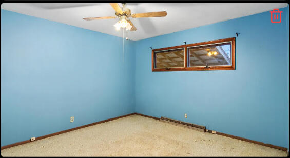real estate vacant room - before image staged